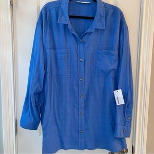 Sonoma button-down long-sleeve, Blue, 2x